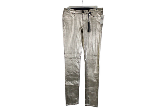 NEW Juicy Couture Gold Foil Coated Jeans | 28 (6)