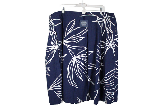 NEW RSVP By Talbots Blue Silver Skirt | 22WP