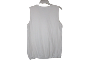 Ann Taylor LOFT Cream Ruffle Top | L