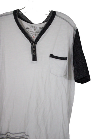 Steel & Concrete White Tee | XL