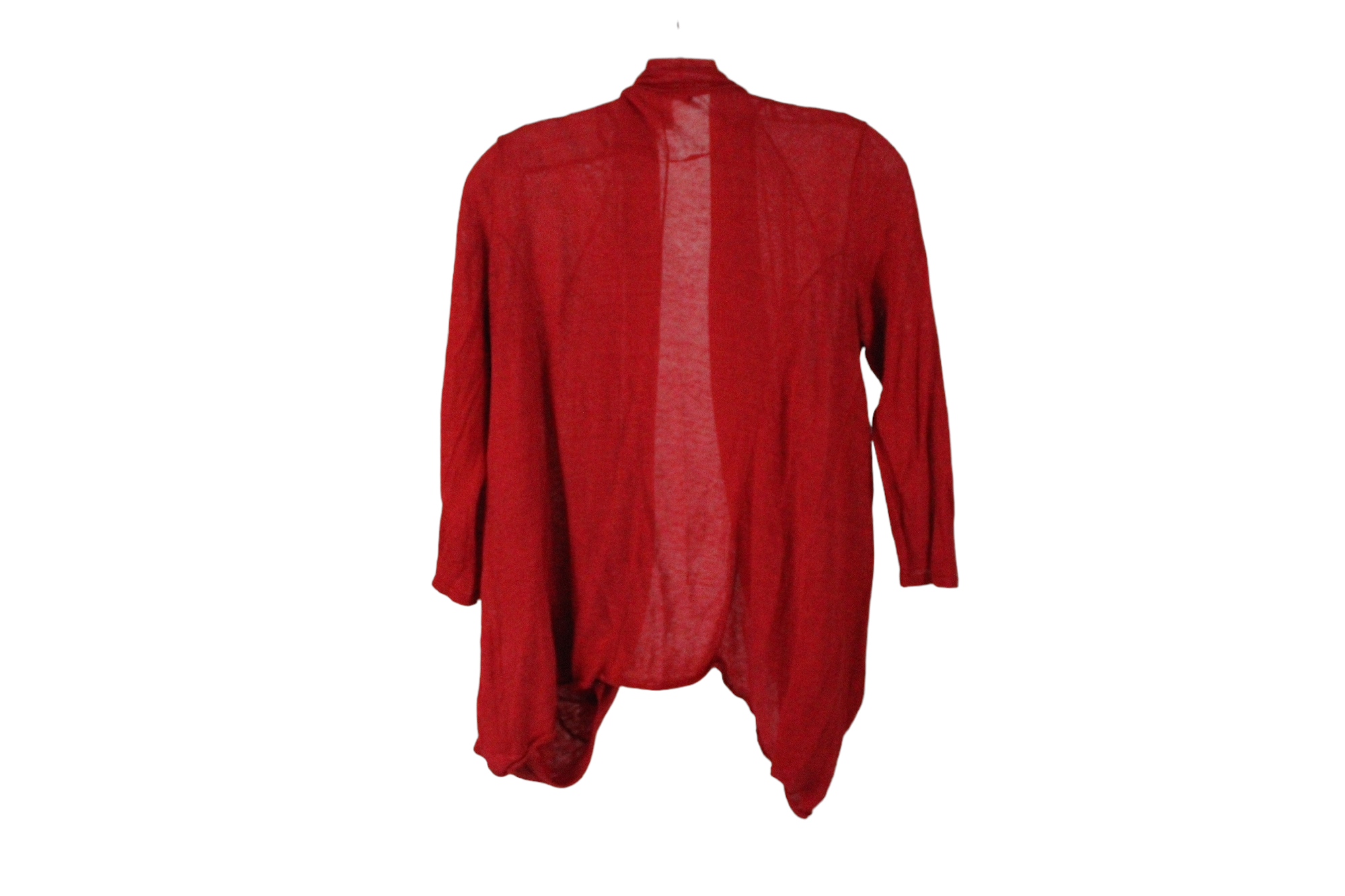Kenneth Cole Linen Blend Red Cardigan | S