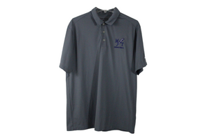 Nike Golf Dri-Fit Gray MT Basketball Polo Shirt | L