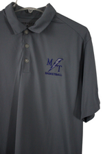 Nike Golf Dri-Fit Gray MT Basketball Polo Shirt | L