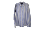 Ralph Lauren Slim Fit Blue Striped Button Down | Youth L (14/16)