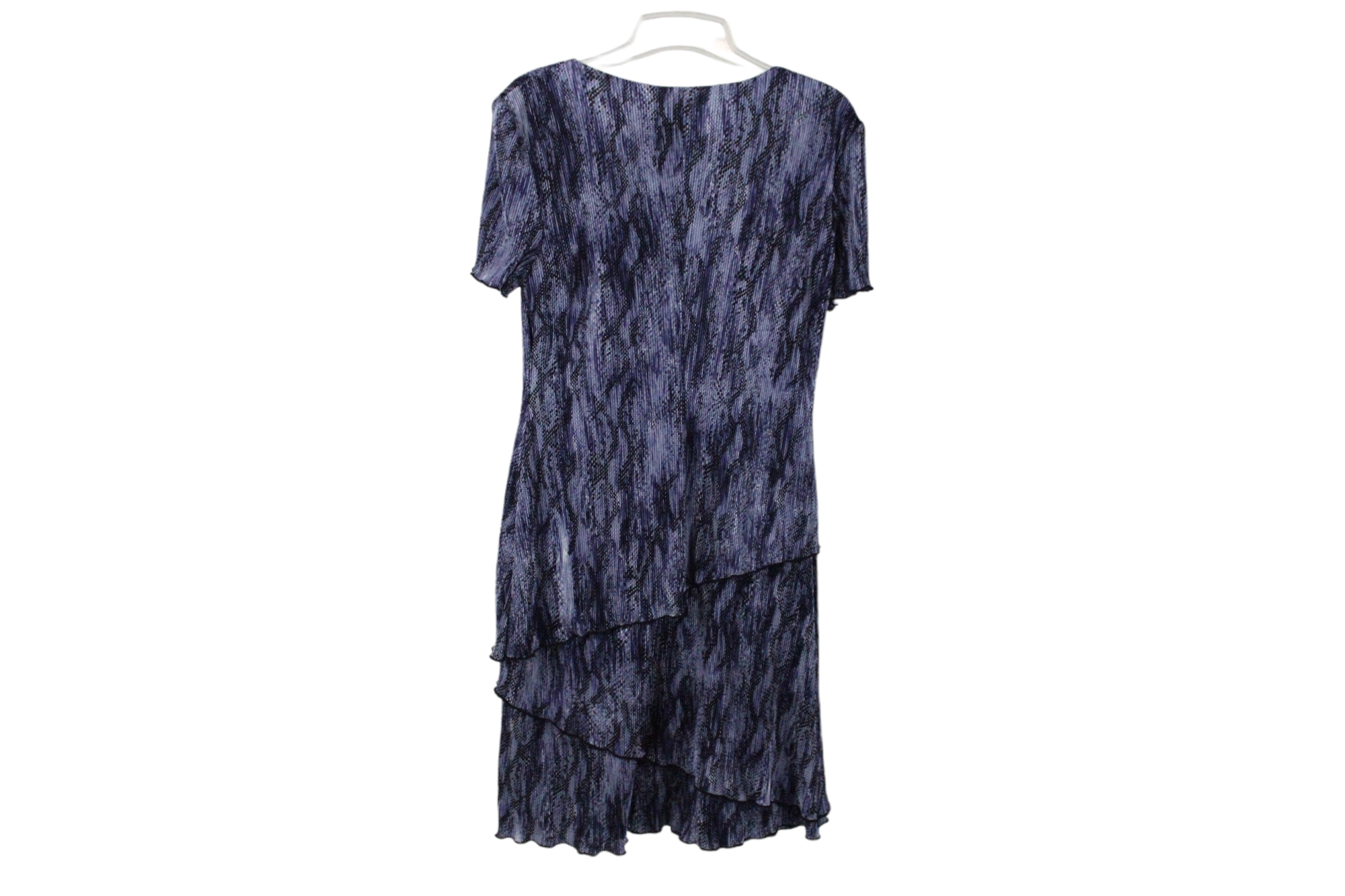 Connected Apparel Purple Pleated Dress | 12