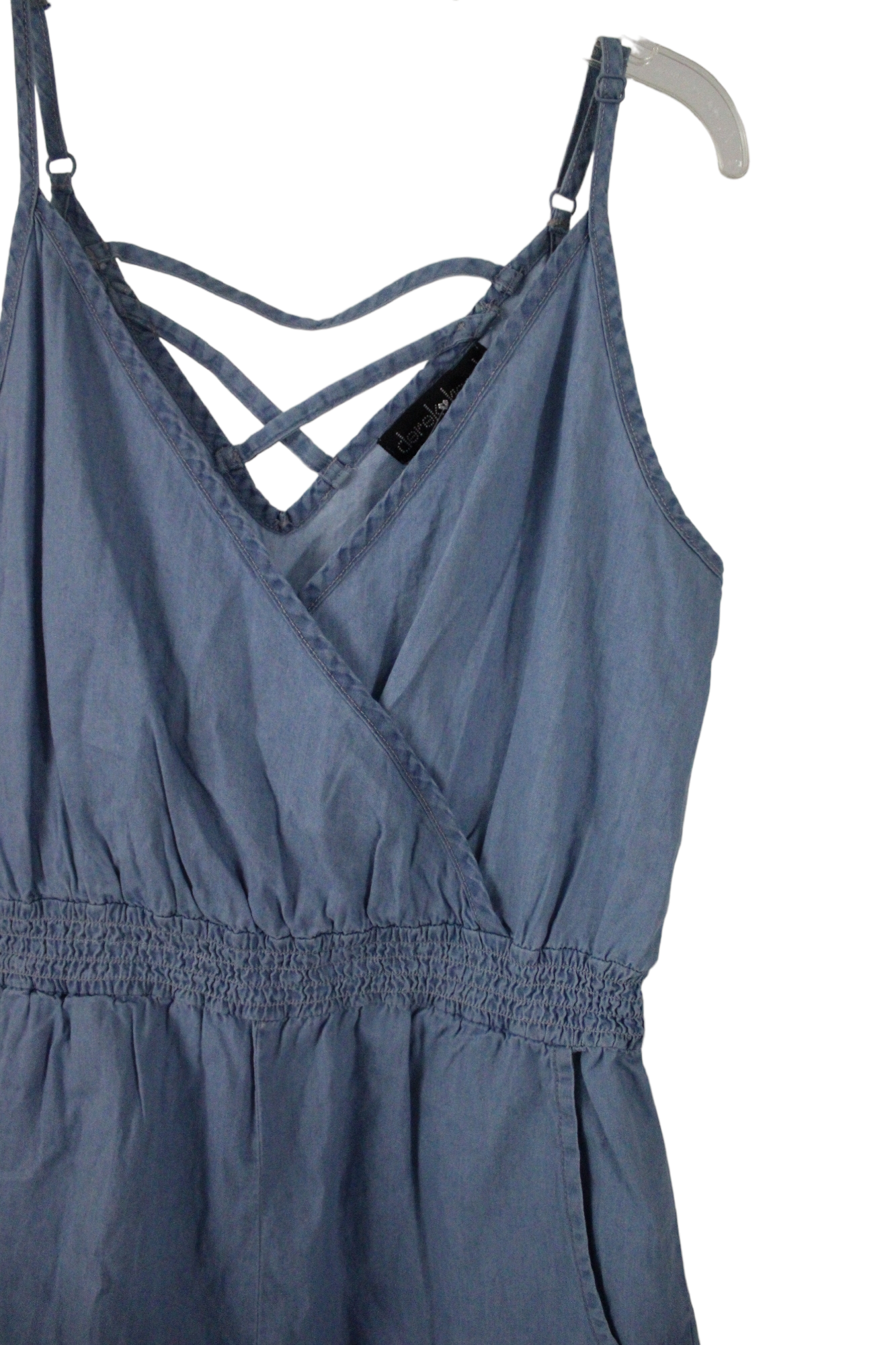 Derek Heart Chambray Romper | M