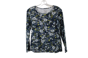 Time And Tru Blue Floral Shirt | S