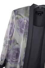 R&M Richards Purple Shimmer Layered Top | 10