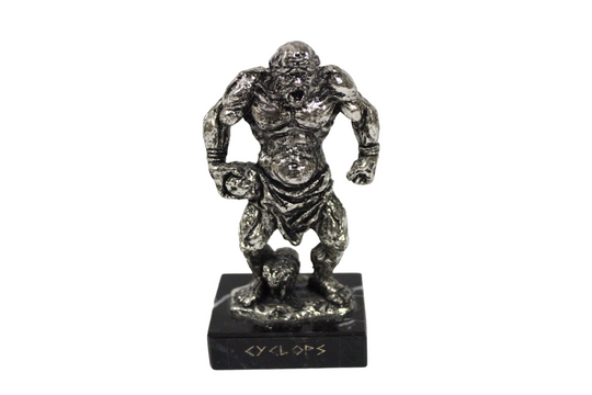 Cyclops Greek Mythology Metal On Granite Stand Figurine Statue