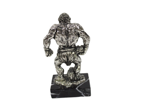 Cyclops Greek Mythology Metal On Granite Stand Figurine Statue