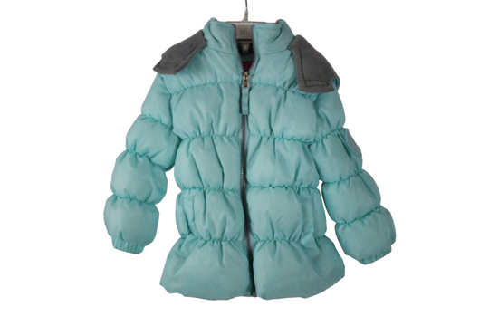 Pink Platinum Blue Puffer Coat | 24M