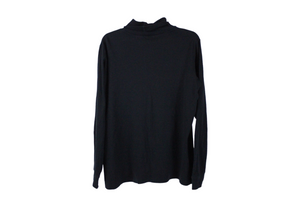 Lands' End Kids Black Turtleneck | 18/20 Husky
