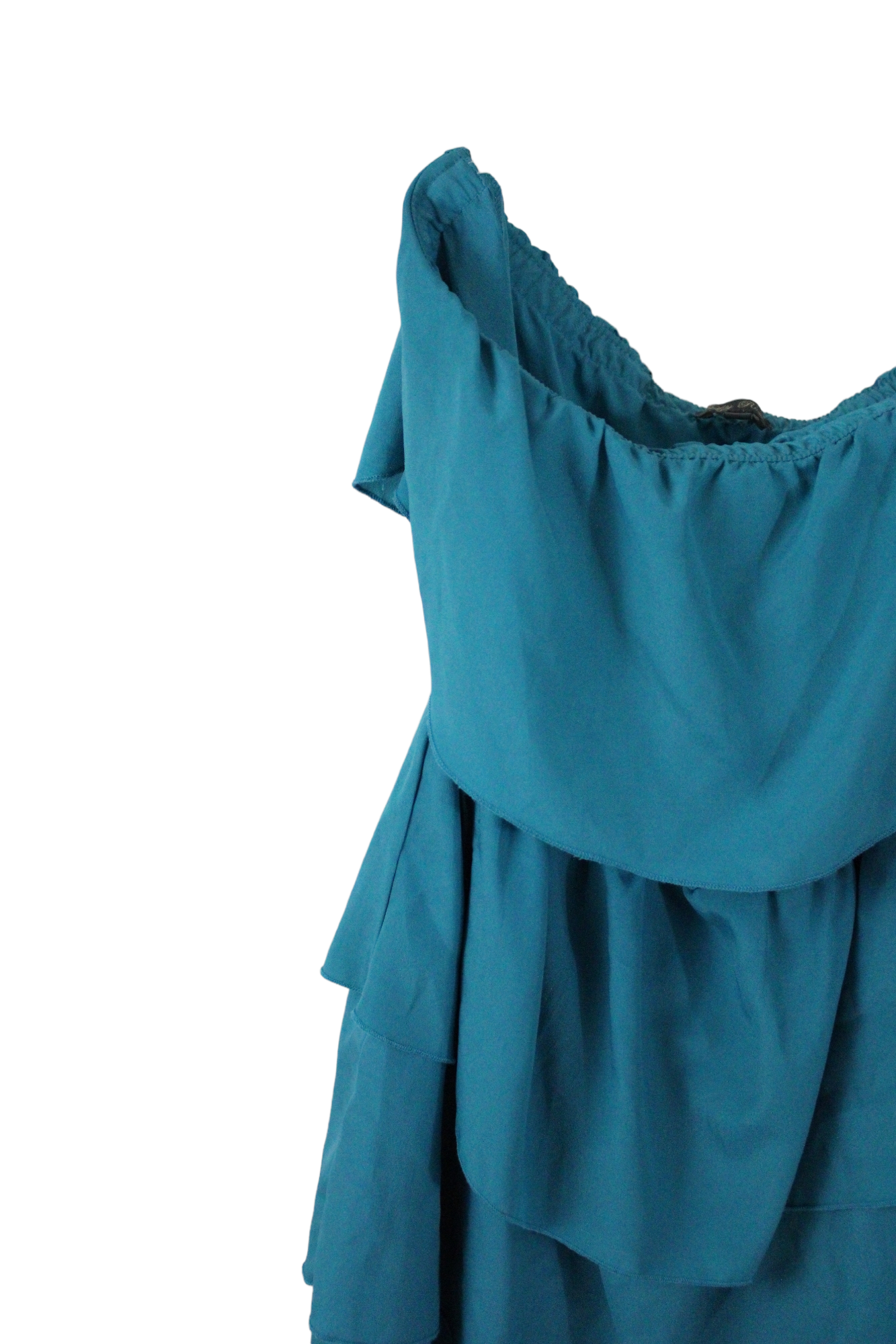 Lily Rose Teal Ruffle Dress | M