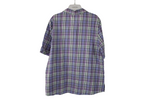 Southern Lady Purple Plaid Top | M