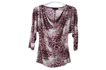 Isabella Rodriguez Leopard Purple Top | S