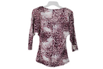 Isabella Rodriguez Leopard Purple Top | S