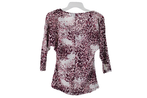 Isabella Rodriguez Leopard Purple Top | S