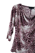 Isabella Rodriguez Leopard Purple Top | S