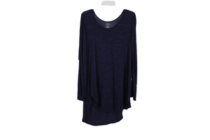 APT.9 Essentials Dark Navy Heather Top | XL