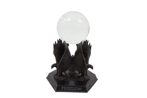 Rare Franklin Mint Vision Of The Eagle Crystal Ball Solid Bronze
