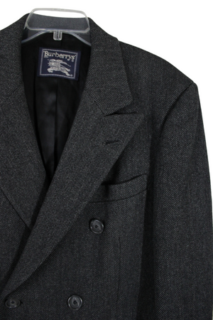 Burberry's Gray Wool Trench Coat