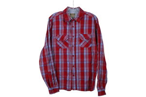 SGR Apparel Red Plaid Shirt | M
