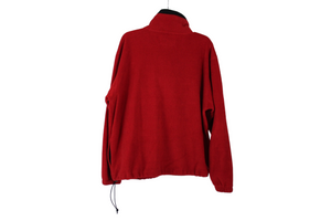 Structure Red Fleece Pullover | M