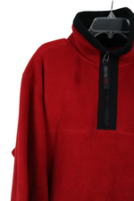 Structure Red Fleece Pullover | M