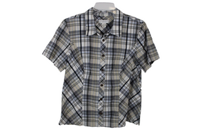 Christopher & Banks Plaid Shirt | LG Petite