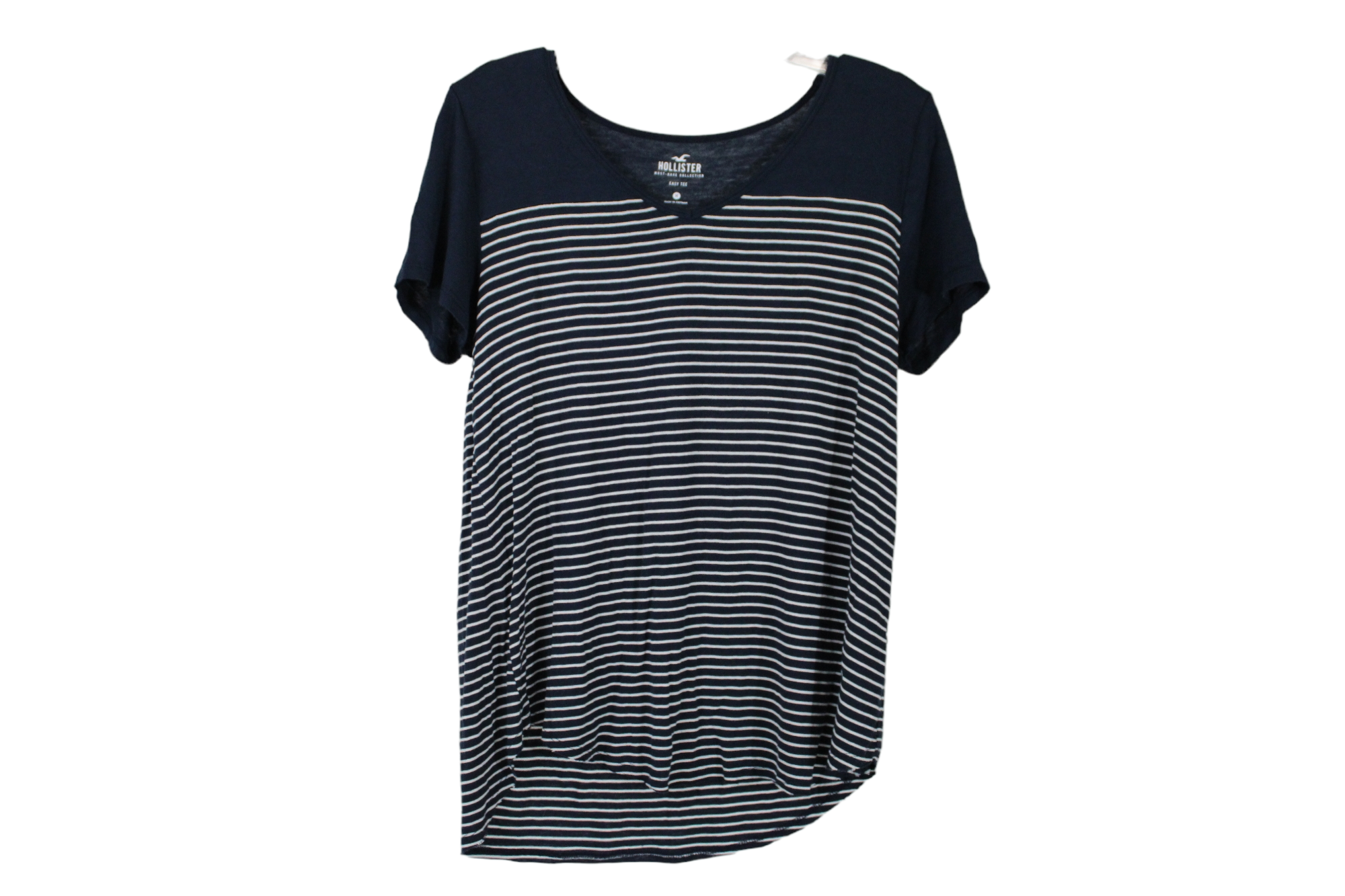 Hollister Blue Striped Easy Tee
