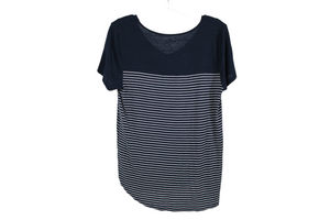 Hollister Blue Striped Easy Tee | M