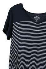 Hollister Blue Striped Easy Tee | M
