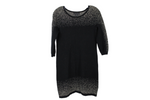Attention Black Gold Knit Sweater Dress | M