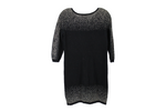 Attention Black Gold Knit Sweater Dress | M
