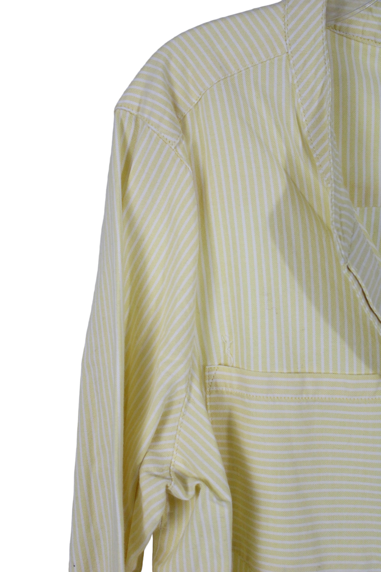 Westbound Cotton Yellow Striped Button Down | L