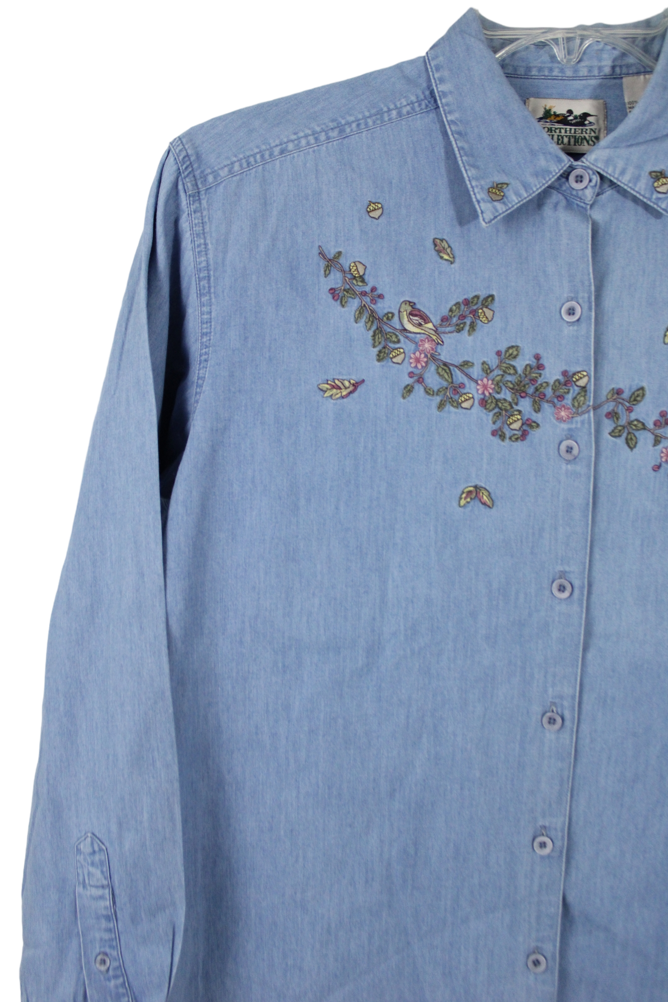 Northern Reflections Embroidered Chambray Shirt