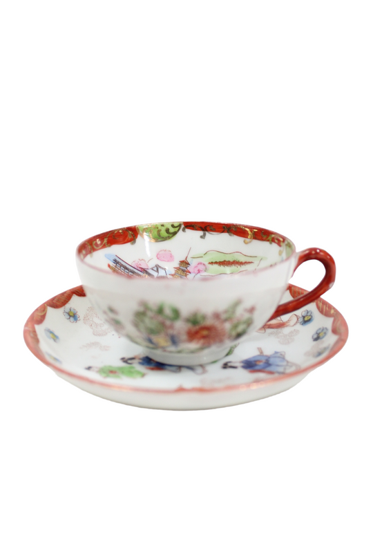 Vintage Geisha Painted Teacup