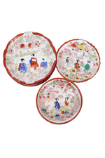 Vintage Hand Painted Geisha Plates | Set Of 14
