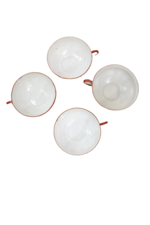 Vintage Painted Geisha Japanese Teacups | Set Of 4