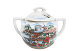 Vintage Japanese White Painted Pot