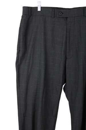 George Gray Plaid Dress Pant | 40X31