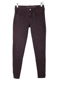 American Eagle Super Stretch X Burgundy Jeggings | 2