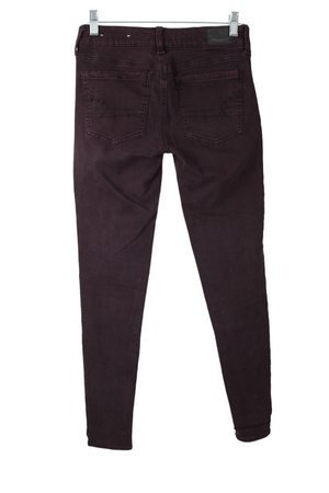 American Eagle Super Stretch X Burgundy Jeggings | 2