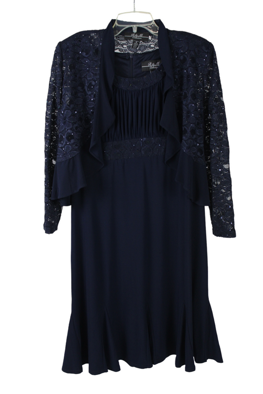 R&M Collection Blue 2 Piece Dress | 10