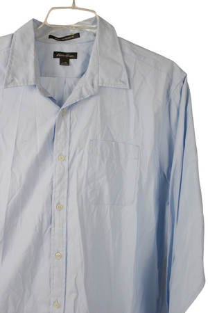 Eddie Bauer Blue Button Down Shirt | XL