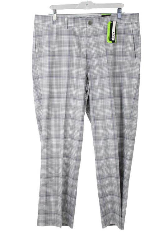NEW Izod PerformX Gray Plaid Golf Pants | 36X30