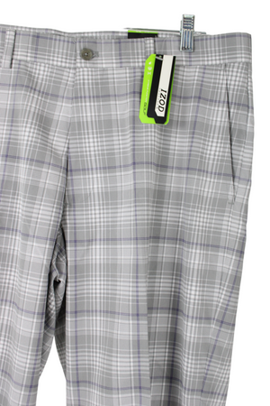 NEW Izod PerformX Gray Plaid Golf Pants 36X30 Jubilee Thrift