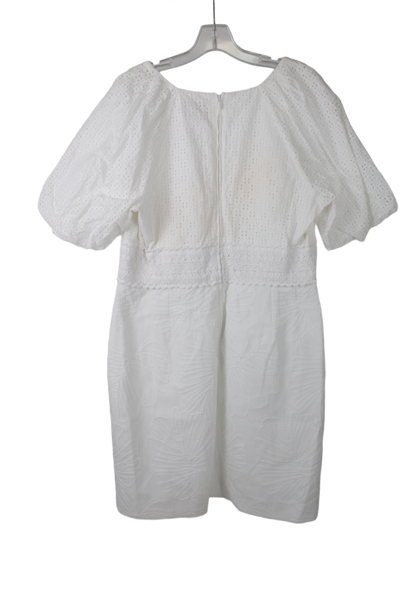 Lilly Pulitzer Jazlyn Dress (Size 14) (Resort White Who Let The Fronds Out Pucker Jacquard) Lilly Pulitzer Jazlyn Dress (Size 14) (Resort White Who Let The Fronds Out Pucker Jacquard)