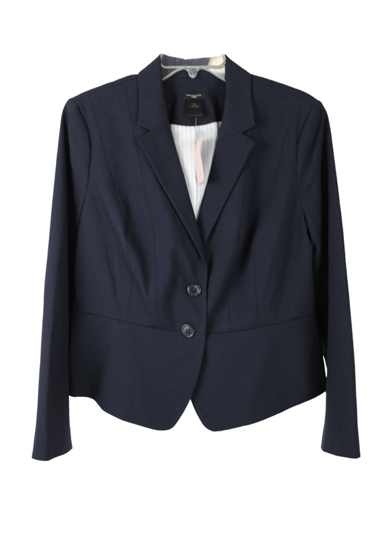NEW Ann Taylor Navy Blue Blazer | 14 Petite