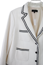 NEW Talbots White Tweed Blazer Jacket | 18W